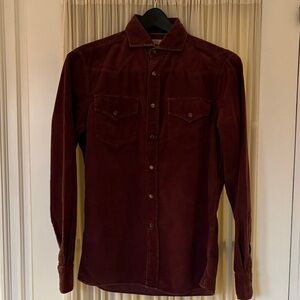 Men’s Brunello Cucinelli corduroy shirt